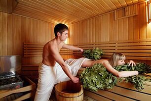 bath and sauna for potency